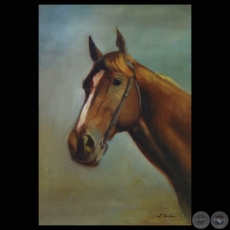 CABALLO, Óleo de JUAN GUERRA GAJA (GALERÍA DE ARTE MATICES)
